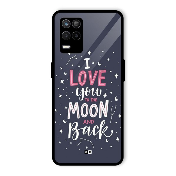 Love To The Moon Glass Back Case for Realme 9 5G