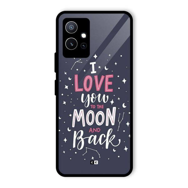Love To The Moon Glass Back Case for Vivo iQOO Z6