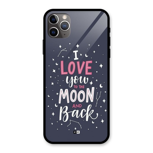 Love To The Moon Glass Back Case for iPhone 11 Pro Max