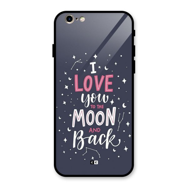 Love To The Moon Glass Back Case for iPhone 6 6S