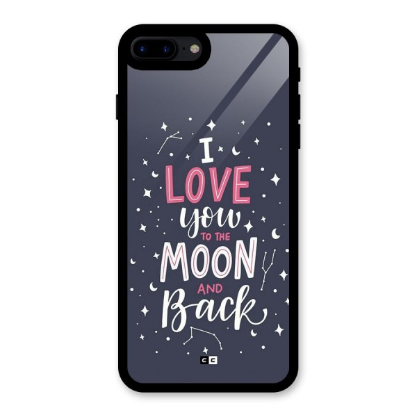 Love To The Moon Glass Back Case for iPhone 7 Plus