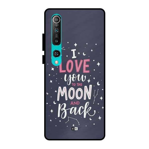 Love To The Moon Metal Back Case for Mi 10