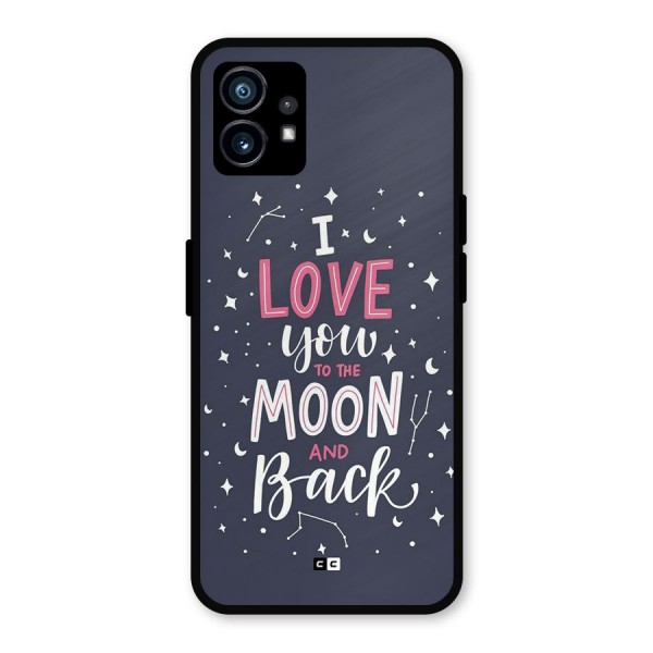 Love To The Moon Metal Back Case for Nothing Phone 1