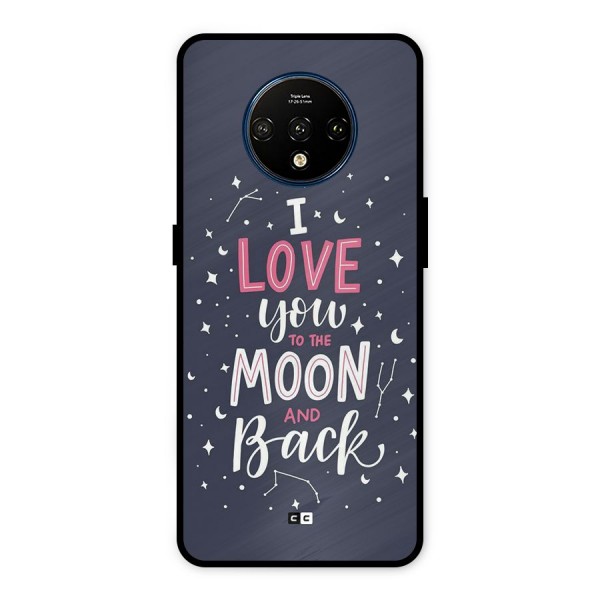 Love To The Moon Metal Back Case for OnePlus 7T