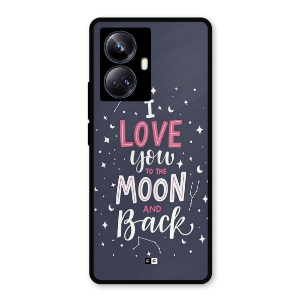 Love To The Moon Metal Back Case for Realme 10 Pro Plus