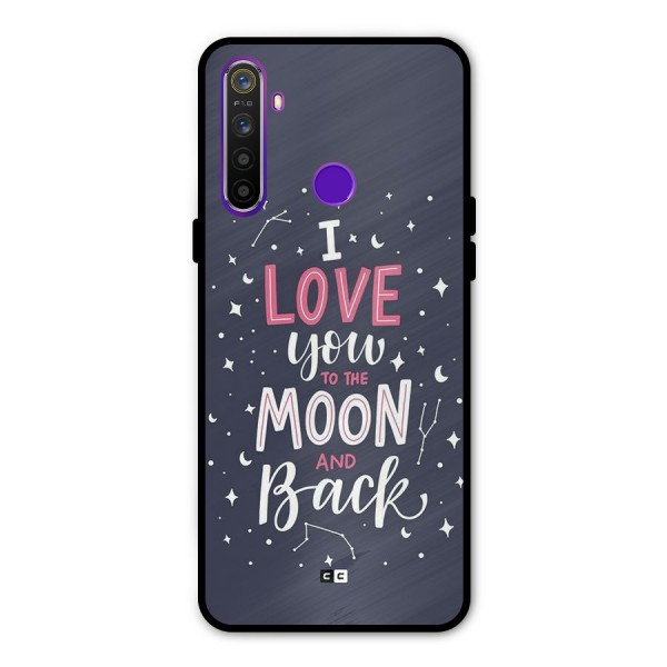 Love To The Moon Metal Back Case for Realme 5