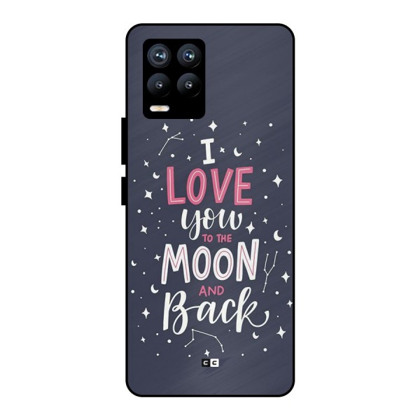 Love To The Moon Metal Back Case for Realme 8 Pro