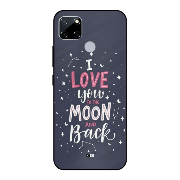 Love To The Moon Metal Back Case for Realme Narzo 30A