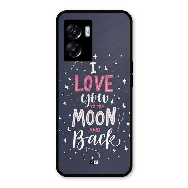Love To The Moon Metal Back Case for Realme Narzo 50 5G