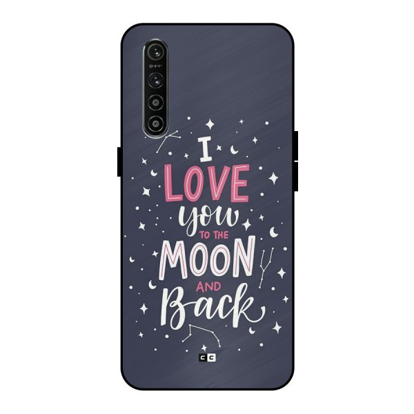 Love To The Moon Metal Back Case for Realme XT