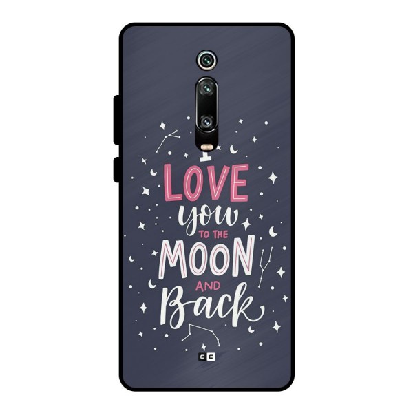 Love To The Moon Metal Back Case for Redmi K20 Pro