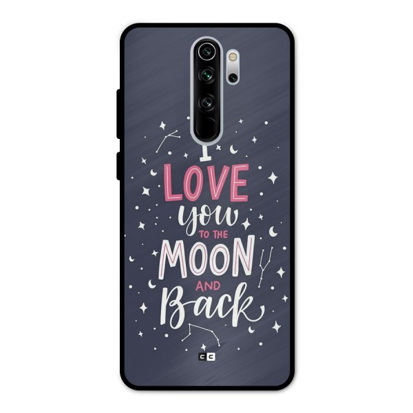 Love To The Moon Metal Back Case for Redmi Note 8 Pro