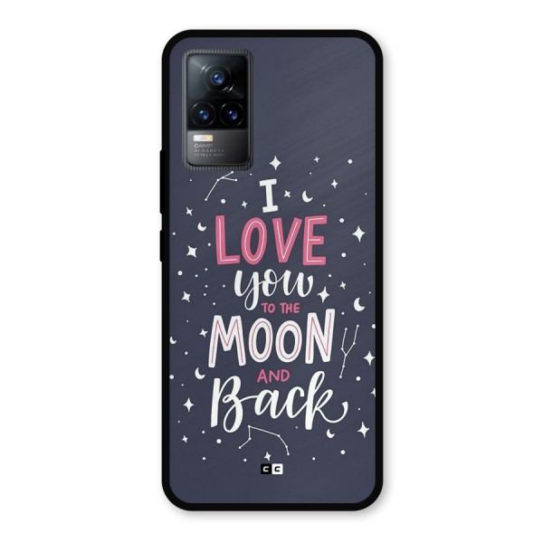 Love To The Moon Metal Back Case for Vivo Y73