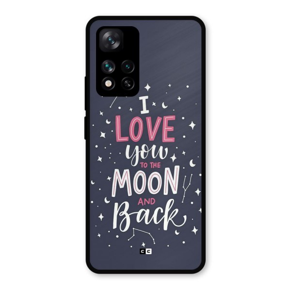 Love To The Moon Metal Back Case for Xiaomi 11i 5G