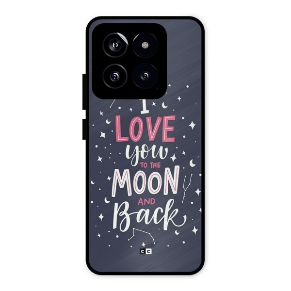 Love To The Moon Metal Back Case for Xiaomi 14