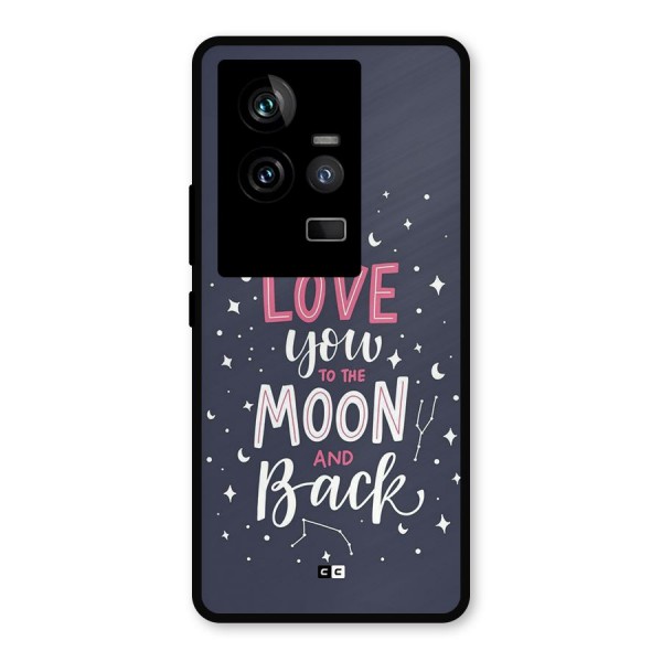 Love To The Moon Metal Back Case for iQOO 11 5G