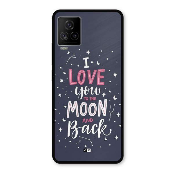 Love To The Moon Metal Back Case for iQOO 7 Legend 5G