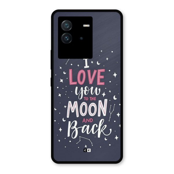 Love To The Moon Metal Back Case for iQOO Neo 6 5G