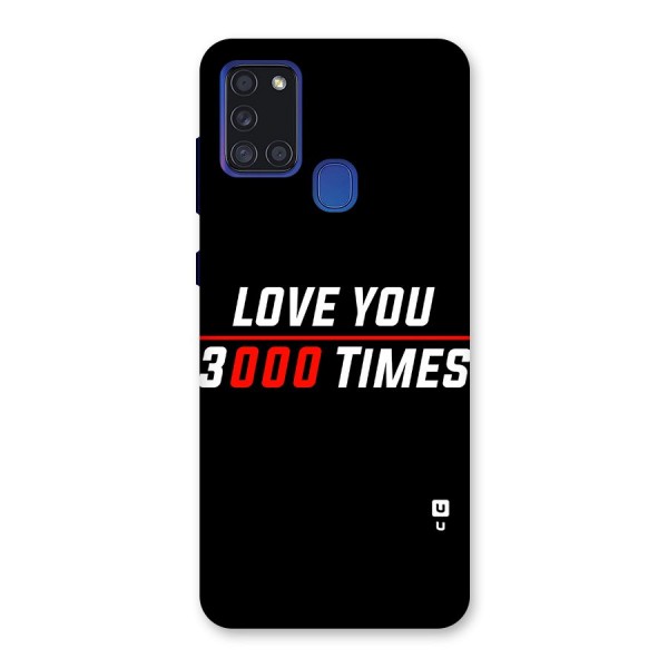 Love You 3000 Times Back Case for Galaxy A21s
