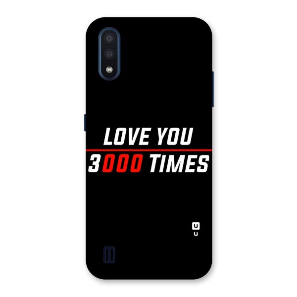 Love You 3000 Times Back Case for Galaxy M01
