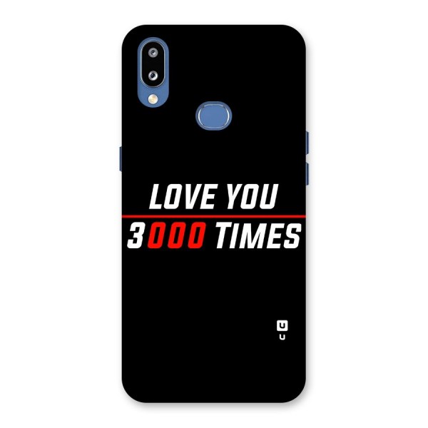 Love You 3000 Times Back Case for Galaxy M01s