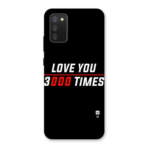 Love You 3000 Times Back Case for Galaxy M02s
