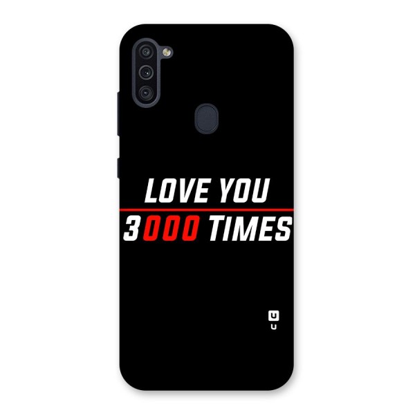 Love You 3000 Times Back Case for Galaxy M11