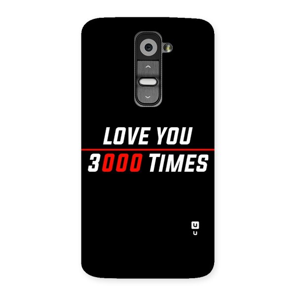 Love You 3000 Times Back Case for LG G2