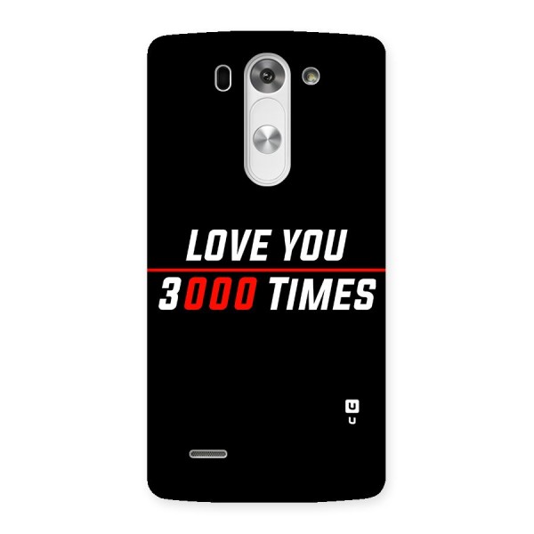 Love You 3000 Times Back Case for LG G3 Mini