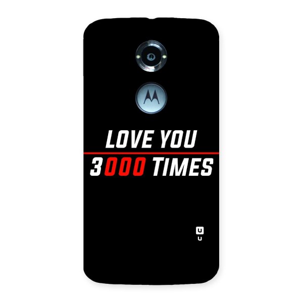 Love You 3000 Times Back Case for Moto X 2nd Gen