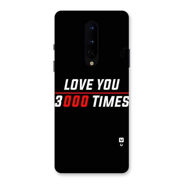 Love You 3000 Times Back Case for OnePlus 8