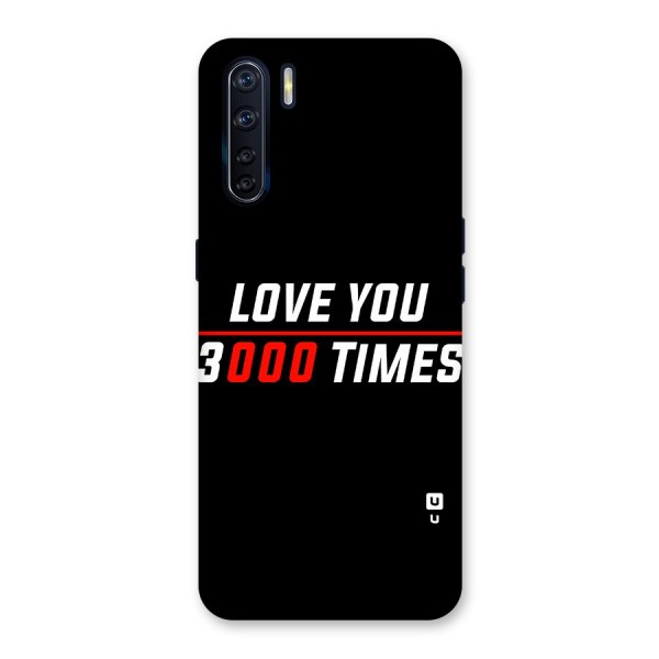 Love You 3000 Times Back Case for Oppo F15
