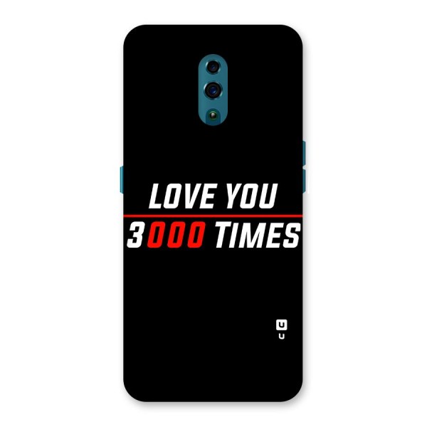 Love You 3000 Times Back Case for Oppo Reno