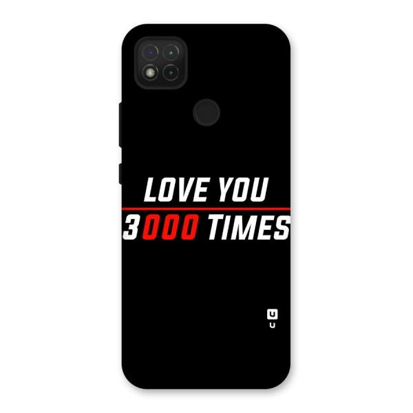 Love You 3000 Times Back Case for Redmi 9C