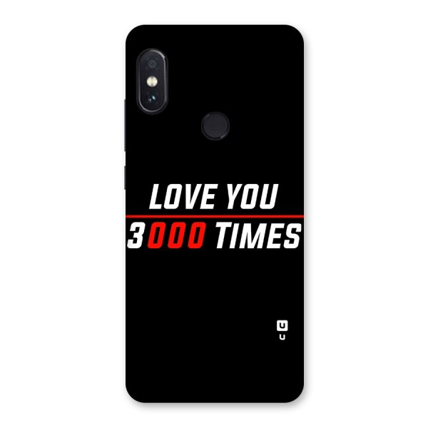 Love You 3000 Times Back Case for Redmi Note 5 Pro