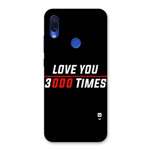 Love You 3000 Times Back Case for Redmi Note 7