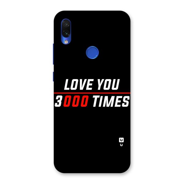 Love You 3000 Times Back Case for Redmi Note 7S