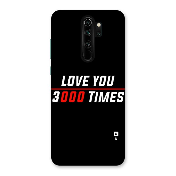 Love You 3000 Times Back Case for Redmi Note 8 Pro