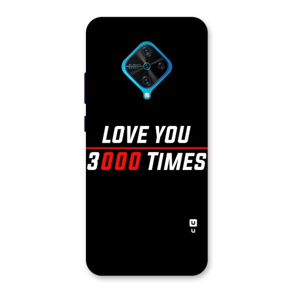 Love You 3000 Times Back Case for Vivo S1 Pro