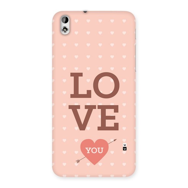 Love You Hearts Back Case for Desire 816g