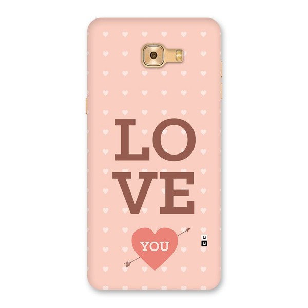 Love You Hearts Back Case for Galaxy C9 Pro