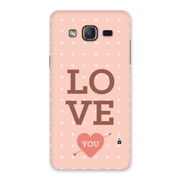 Love You Hearts Back Case for Galaxy On7 2015