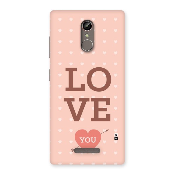 Love You Hearts Back Case for Gionee S6s