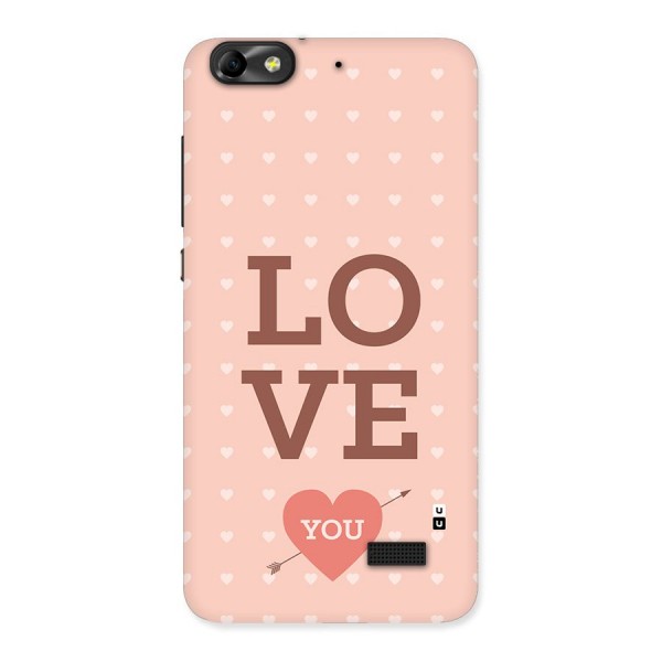 Love You Hearts Back Case for Honor 4C