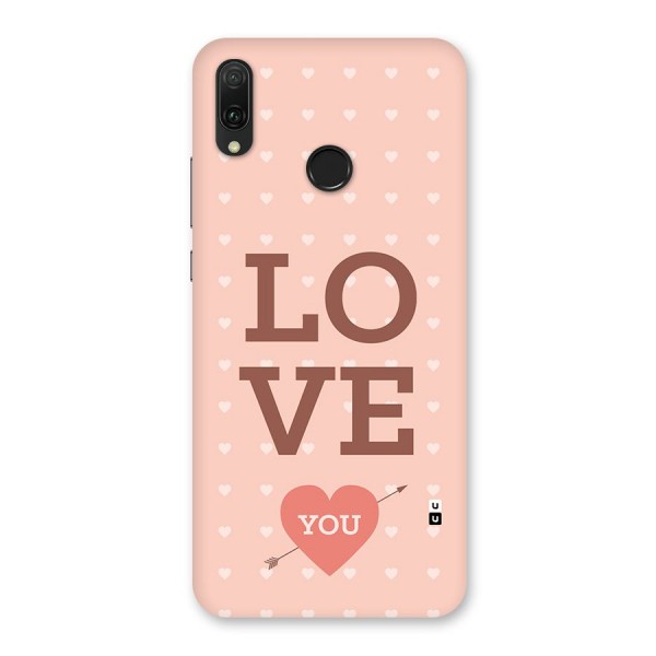 Love You Hearts Back Case for Huawei Y9 (2019)