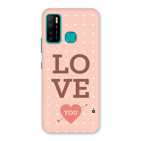 Love You Hearts Back Case for Infinix Hot 9 Pro