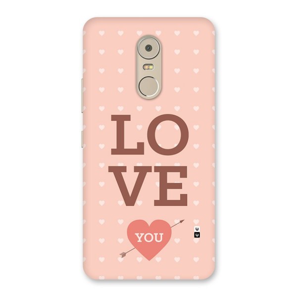 Love You Hearts Back Case for Lenovo K6 Note