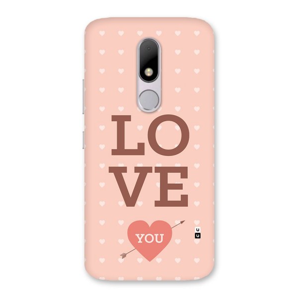 Love You Hearts Back Case for Moto M