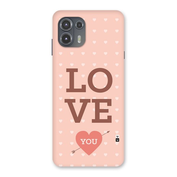 Love You Hearts Back Case for Motorola Edge 20 Fusion