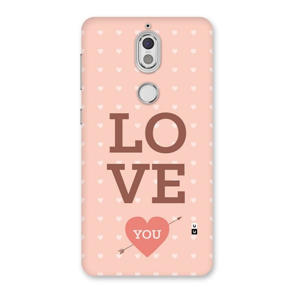 Love You Hearts Back Case for Nokia 7